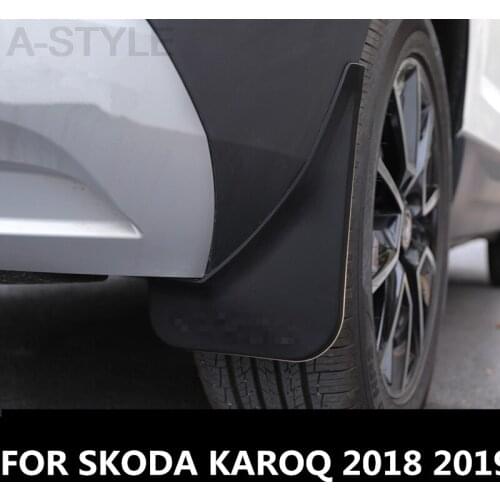 For SKODA KAROQ 2018 2019 Car Mud Flaps Mudflaps Splash Guards Mud Flap Mudguards Fender Front Rear Styling Auto Accessories