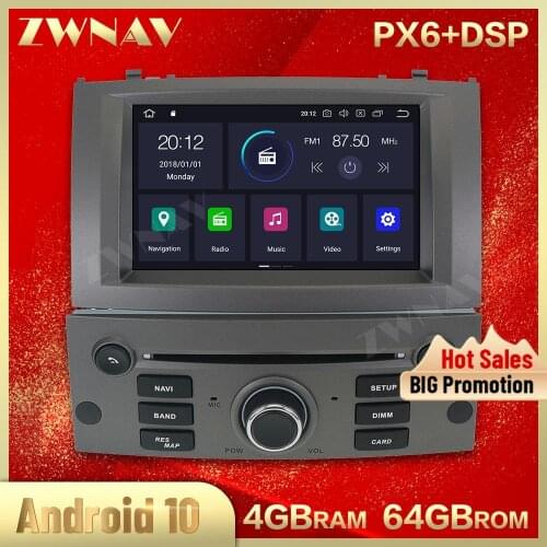 Carplay For 2004 2005 2006 2007 2008 2009 2010 Peugeot 407 Android Stereo Multimedia Player GPS Audio Radio Recorder Head Unit