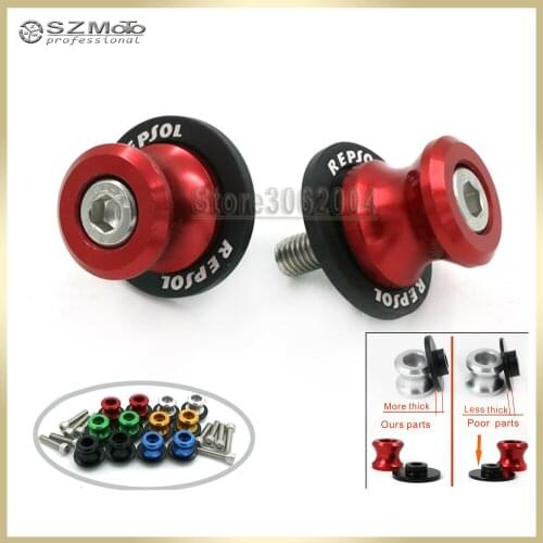 For HONDA CBR1000RR CBR600RR CBR954 CBR Motorcycle Accessories Swingarm Spools slider M8 stand screws With Logo