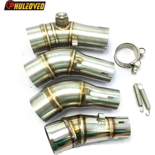 Motorbike Exhaust Z250 Link Pipe Stainless Steel Motorcycle Muffler Exhaust Pipe Connector for NINJA 250 Z250 Z250SL R25 ER6N