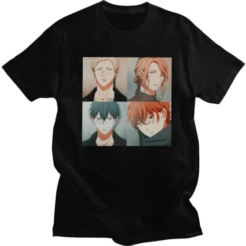 Vintage Yaoi Given Anime Manga Music Tshirt Men Short Sleeve Mafuyu Tee Tops Ritsuka Uenoyama Kaji T-shirt Pure Cotton T Shirt