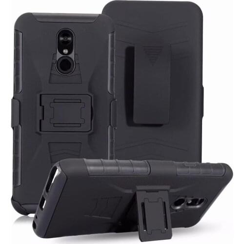 UYFRATE Hybrid Heavy Duty Stand Belt Clip Holster Kickstand Case For LG Stylo 5 G8 ThinQ Q Stylus V30 V20 G7 Stylus 2 Plus G6