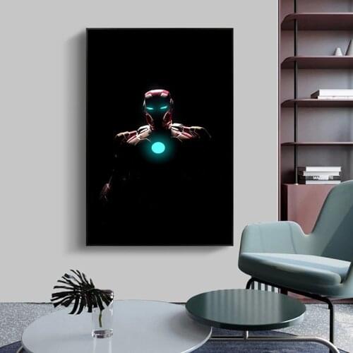 Marvel Captain America Canvas Paintings Iron Man Superhero Characters Posters and Prints Wall Art Pictures for Room Home Decor