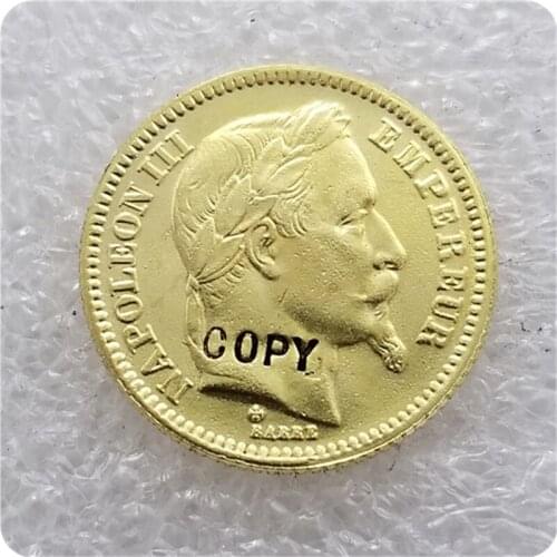 1865 France Gold 20 Francs COIN COPY commemorative coins-replica coins medal coins collectibles