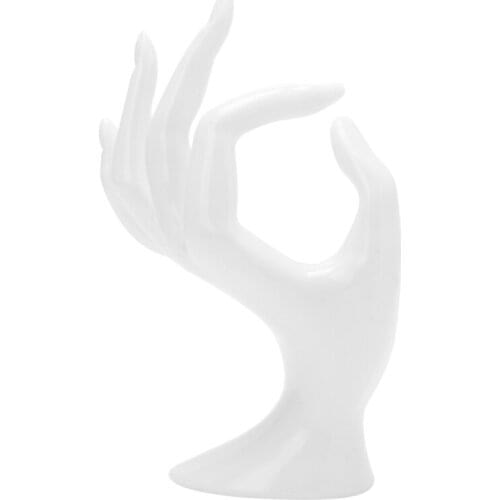 Mannequin Ok Hand Finger Glove Ring Bracelet Bangle Jewelry Display Stand Holder