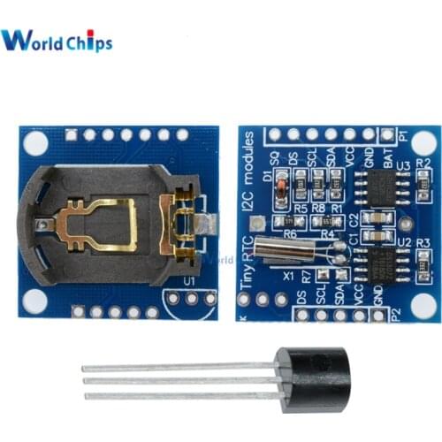 DS18B20 Temperature Sensor Module +I2C IIC RTC DS1307 AT24C32 Real Time Clock Module For Arduino AVR ARM PIC Module