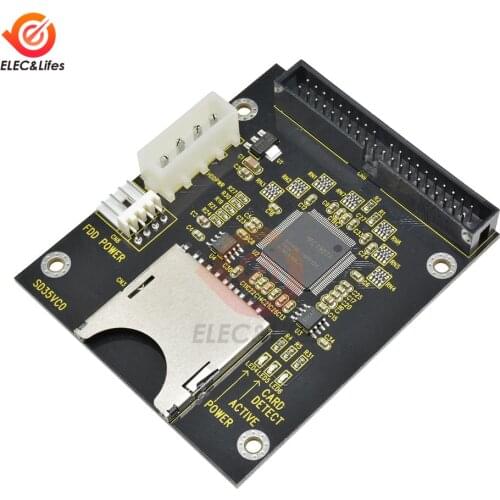 5V SD Card module To IDE3.5 40 Pin Disk Drive Adapter Board Riser Card Capacity Supports Up To 128GB SDXD Card 1309 Chip ATA IDE