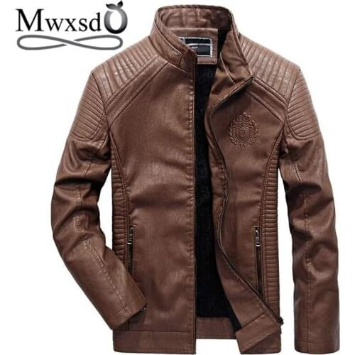 Mwxsd Men's Faux Leather Jackets