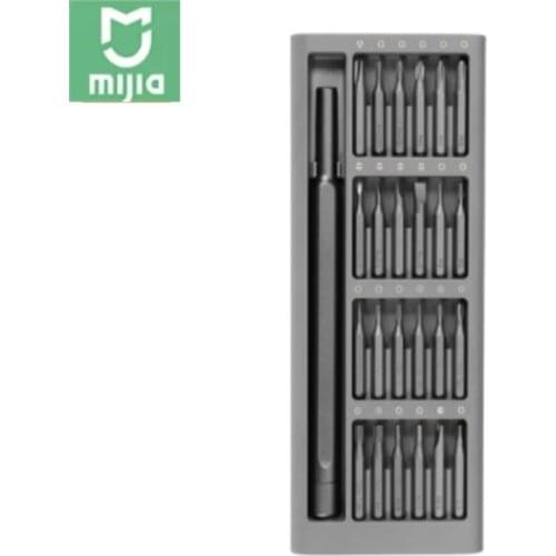 Xiaomi Mijia Daily Use Replaceable Screwdriver Kit 24 Precision Magnetic Bits Alluminum Box DIY Mini Screw Driver Set Portable