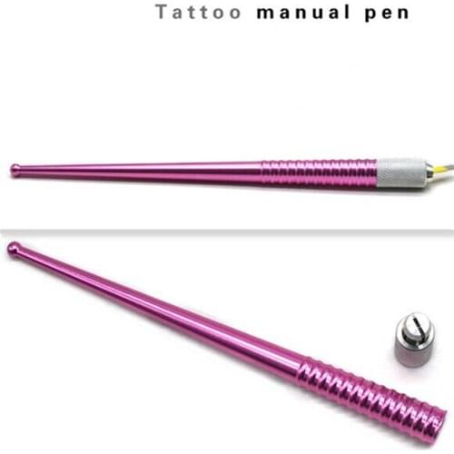 New Eyebrow manual pen Manual Permanent Makeup Eyebrow Tattoo Pen Machine For 3D Eyebrow Embroidery Microblading Round Needle