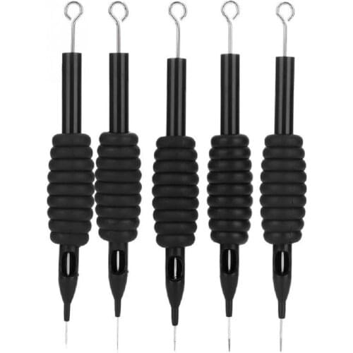 5PCS/Set Disposable Sterile Tattoo Grip Needle Silicone Grip Makeup Beauty Tools Tattoo Tubes Tips Grips