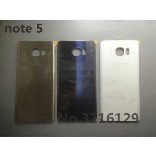 Original New Replacement For Samsung Galaxy Note 5 N920F N920T N920A N920 N9200 Back Glass Cover Rear Battery Cover Door Housing