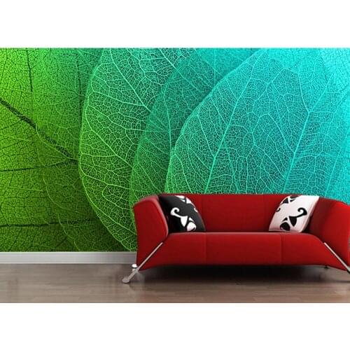 Papel de parede Leaf texture abstract 3d wallpaper,living room sofa TV wall bedroom wall papers home decor restaurant mural