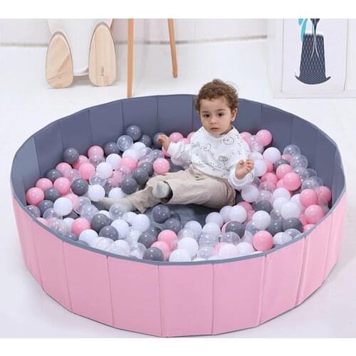 Foldable Infant Ball Pits Ball Pool Diameter 120CM/47IN Ocean Ball Playpen Toy Washable Folding Fence Kids Birthday Gift Fun Toy