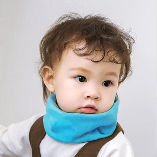 1 PCS Fashion Striped Knitted Cotton Scarf Dual Purpose Hats Autumn and Winter Warm Newborn Caps Soft Turban Kids Accessories