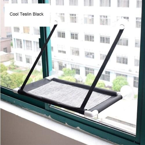 High Quality Cool Teslin Breathable Cat Window Hammock Bed Sunny Seat Window Mounted Cat Bed Cat Hammock Large Cats Summer