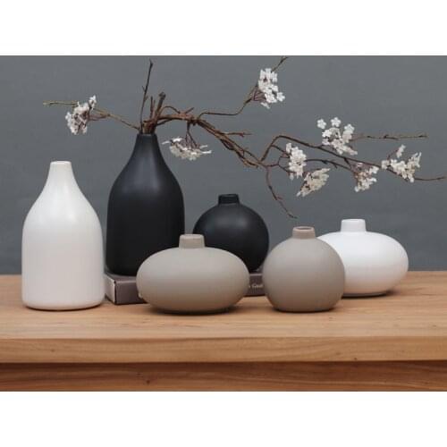 Japanese Zen Ceramic Vase, Modern Chinese Home Furnishing-Antique Shelves, TV Cabinet Decorations