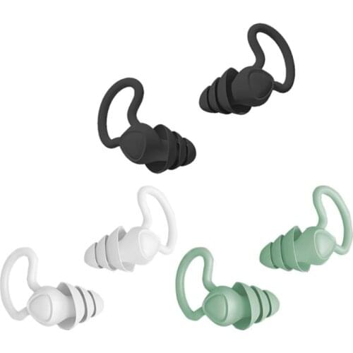 1Pair Noise Cancelling Earplugs Waterproof Diving Sleeping Anti-Noise Ear Plug for Soft Silicone Ear Protector