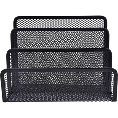 1PC Office Storage Mesh Letter Paper File Storage Rack Holder Tray Desk Organiser Supplies Home Decoration