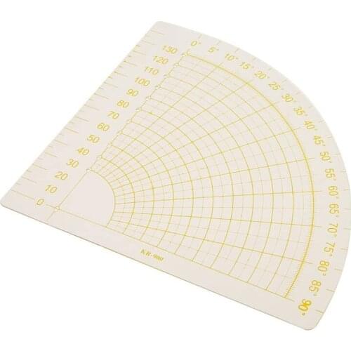 1Pcs Fan-shaped Patchwork Ruler Universal Sewing Gauge Plastic Ruler Transparent Curve Ruler Patchwork Sewing Accessories