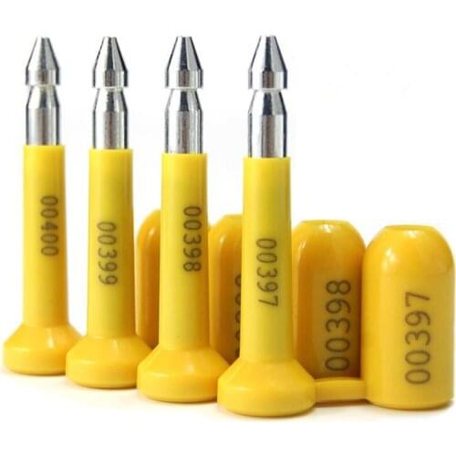 10PCS Carbon Steel Anti-Theft Container Shipping Seal Lock Disposable Lead Seal For Blockade Logistics Transportation