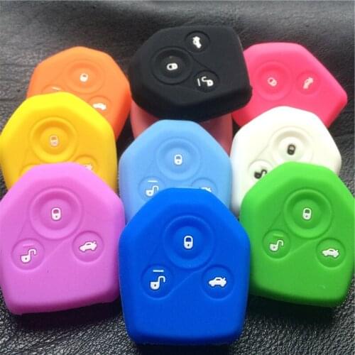 12color silicone rubber car key cover case for subaru Legacy Forester Outback Impreza Liberty B9 Tribeca Baja 3button key