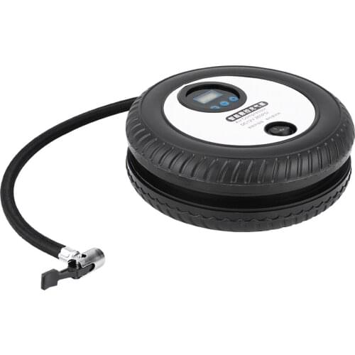 12V 260PSI Digital Portable Car Tire Inflator Pump Air Compressor blue LED Digital display with 3 different nozzle adapters