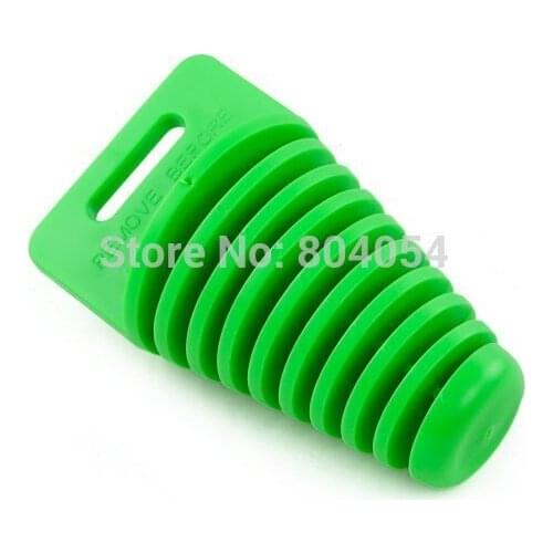 Motorcycle Dirt Bike ATV 4 Stroke Muffler Tail Pipe Exhaust Silencer Wash Plug 33mm-62mm Green