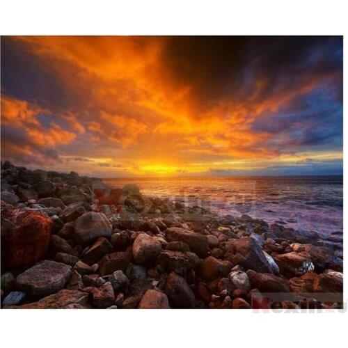 5D DIY Full Square/Round Drill Diamond Painting "Scenery" Embroidery Mosaic Cross Stitch Wall Stickers Decor Gift SF102