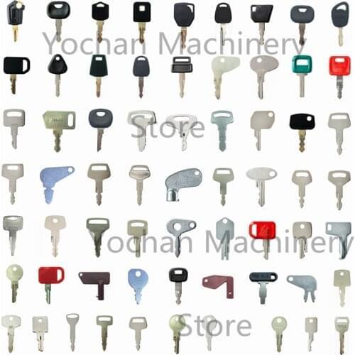 64 Key Set For Hitachi Kobelco Sany For JCB Bomag Sumitomo For Komatsu Sakai For Hyundai Excavator For Toyota Forklift