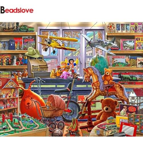 Diamond mosaic,5d diy diamond painting full square round drill,kids gift,Toy store,3d picture of rhinestones embroidery art