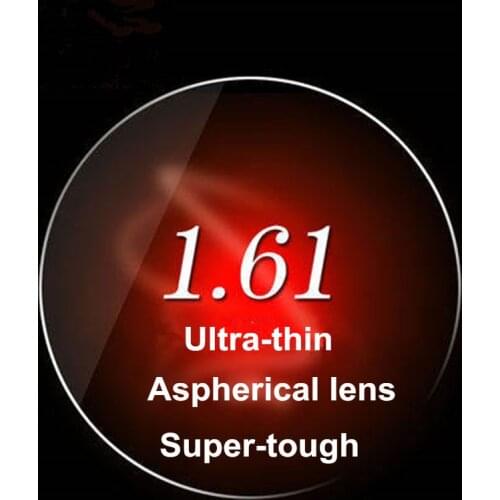 1.61 Index Myopia High Definition Aspherical Lens Super-Tough Prescription Eyeglasses Ultra-Thin Radiation Resistance For A Pair