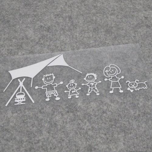 Car Styling Vinyl Lovely Family Kids Pet Cat Dog Auto Window Tail Engine Hood Motorcycle Body Tank Sticker Decal