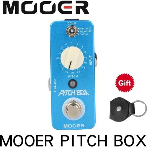 MOOER Pitch Box Compact Effect Pedal Harmony Pitch Shifting Detune 3 Mode True Bypass Guitar Pedal with Pedal Connector