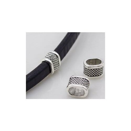 20pcs/lot 7mm*10.5mm big hole Metal Alloy Spacer Beads Hole Beads Flat Beads Buddha Beads For DIY bracelet Jewelry Making