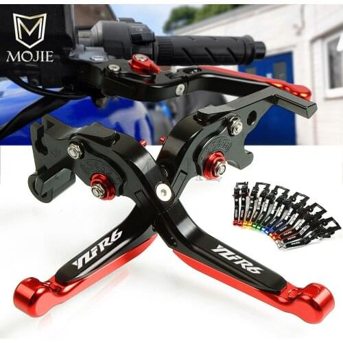 For Yamaha YZF R6 YZF-R6 YZFR6 1999-2004 2000 2001 2002 2003 2005-2016 CNC Motorcycle Extendable Adjustable Brake Clutch Levers