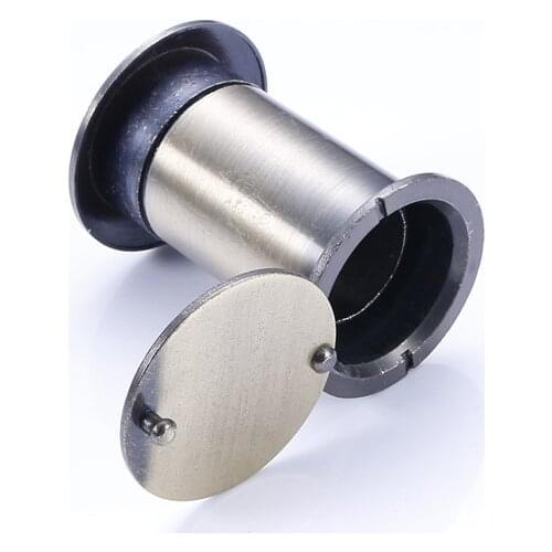 Zinc Alloy Door Viewer with Privacy Cover Home Security Eye Peephole for 35-55mm Doors AUG889