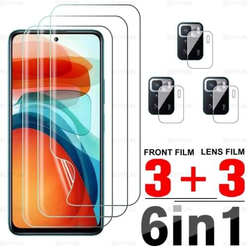 For Xiaomi Poco X3 GT 6.6inch Front Hydrogel Soft Film 6in1 for xiaomi xiomi poco poko x3gt x3 gt camera lens screen protector