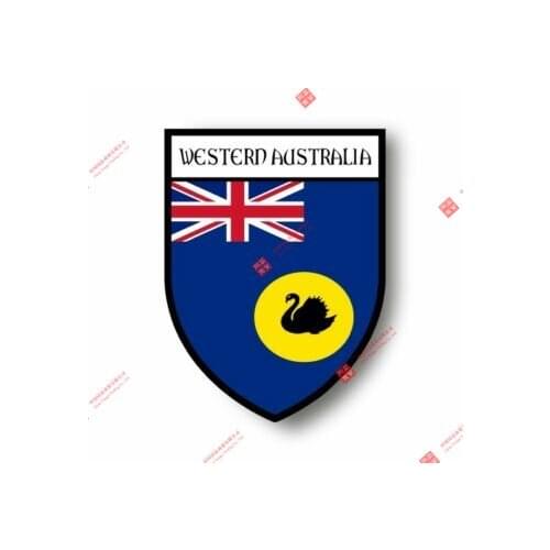 Personality Stickers decal souvenir vinyl car shield city flag world crest australia western car decal Decoration laptop