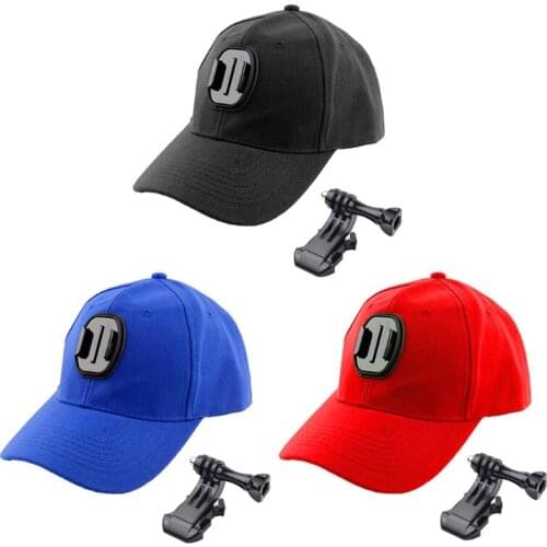 LXAA Adjustable Canvas Compatible with Gopro8/7/6 Sjcam Action Camera Fixed Hat with J-shaped Base Buckle Sport