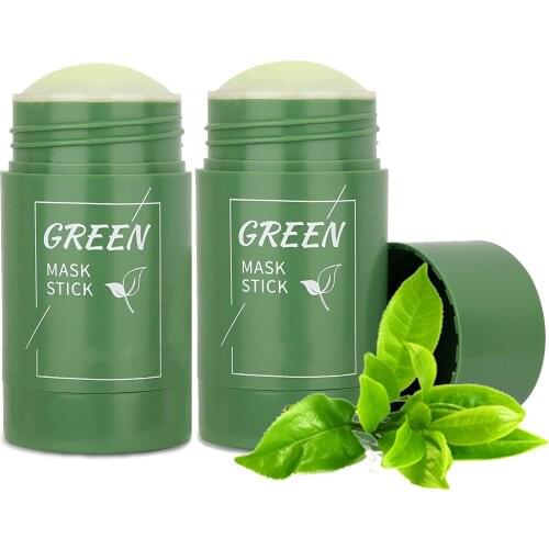 Clean Face Mask Beauty Skin Green Tea Clean Face Mask Stick Cleans Pores Dirt Moisturizing Hydrating Whitening Care Face Tools