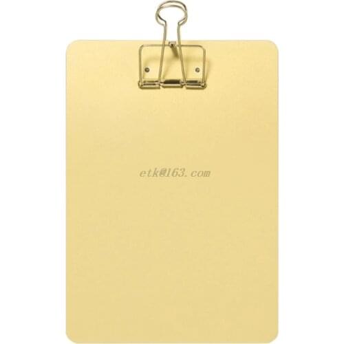 Metal Clipboard Writing Pad File Folders Document Holder School Stationery Gifts D2TE