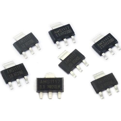 20PCS AMS1117 AMS1117-ADJ AMS1117-1.8 AMS1117-1.2 AMS1117-5.0 AMS1117-2.5 AMS1117-3.3 AMS1117-1.5 new and original IC Chipset