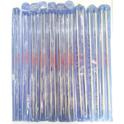 Knitting Needle Set Titanium (2-2,5-3-3,5-4-4,5-5-6-7-8)no 10 Pcs