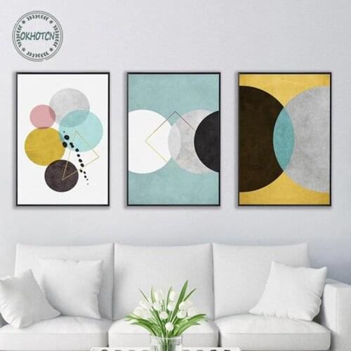 Nordic Wall Poster Abstract Modern Art Canvas Painting Decorative Picture For Kids Room Living Room Decoration Unframed