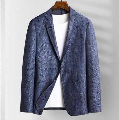 New Arrival Spring Summer Thin Sunscreen Suit Men Elastic Mesh Breathable Single Breasted Blazers Men Suits Plus Size M-3XL 4XL