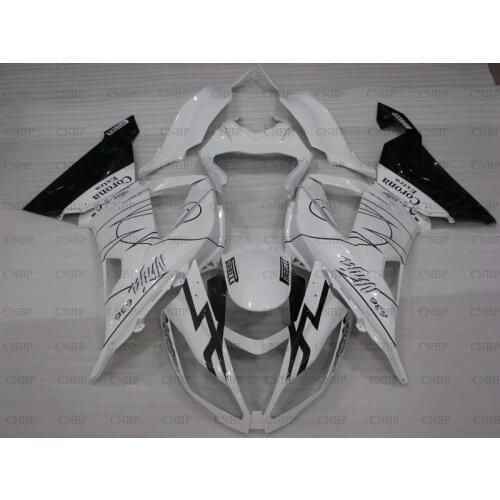 For Kawasaki Zx6r 2013 - 2016 Full Body Kits for Kawasaki Zx6r 13 14 Motorcycle Fairing 636 Zx-6r 15 16 Black White Abs Fairing