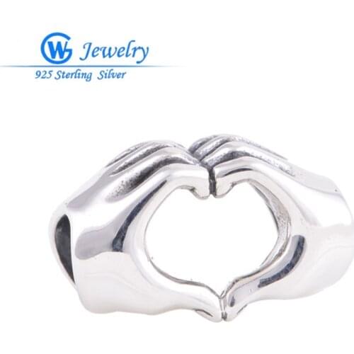 Love charm European beads 925 sterling silver diy beads Fits bracelets GW Fashion Jewelry