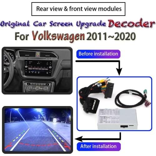 For Volkswagen Tiguan Azure Magotan Golf 7 Lamando Touran Teramont Huion Touareg Original Car Screen Upgrade Rear Camera Decoder