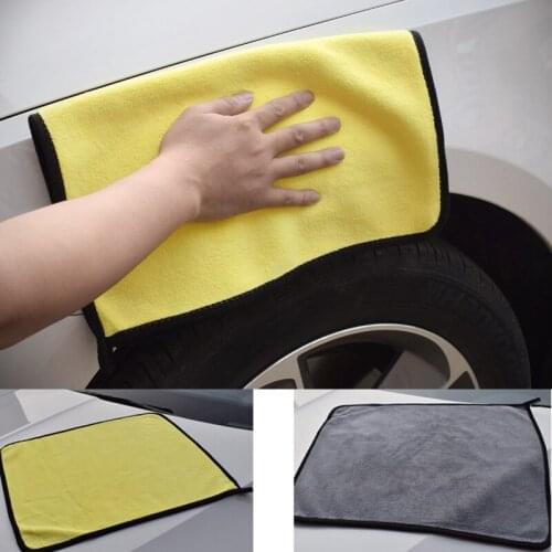 1pc Car Care Wash Polishing Towel Washing Drying Plush Car Cleaning Cloth Cleaner Tool Microfiber Polyester Fiber